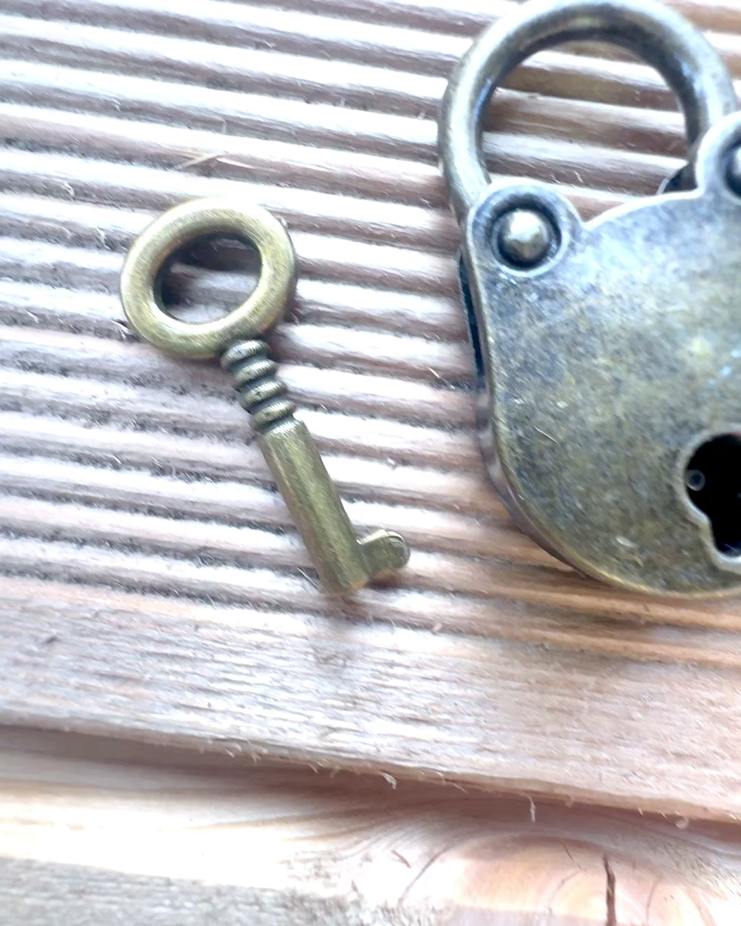 Miniaturos Candados del Amor - Set de 2 Candados Retro Grabados, personalización para regalo