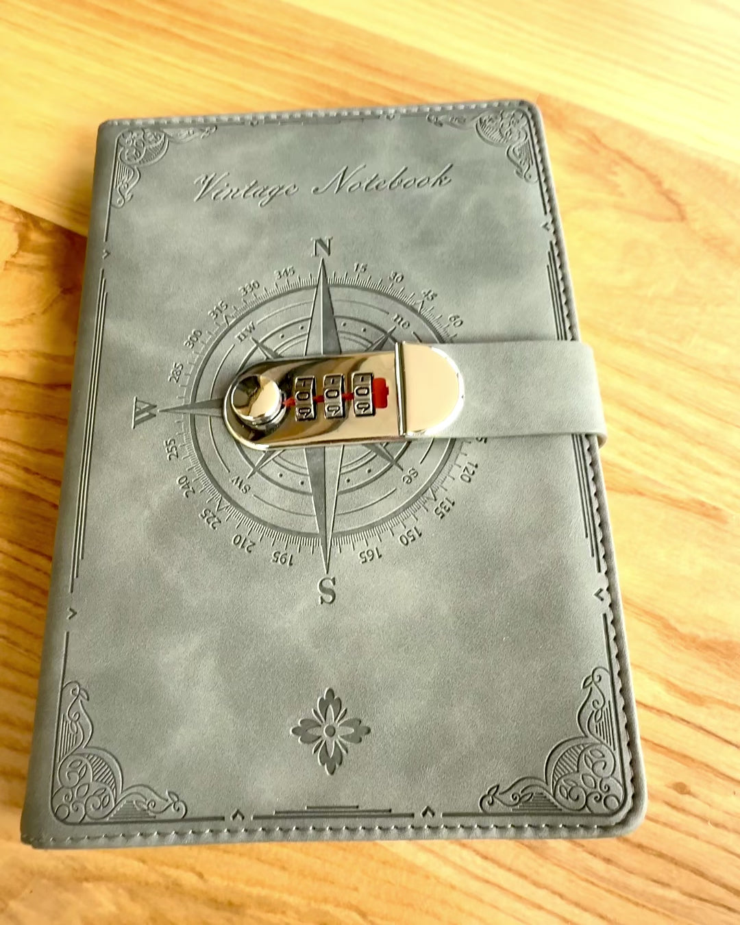 Cuaderno Secreto A5 Vintage con bloqueo de código - Elige Tu Estilo, personalización con grabado para regalo
