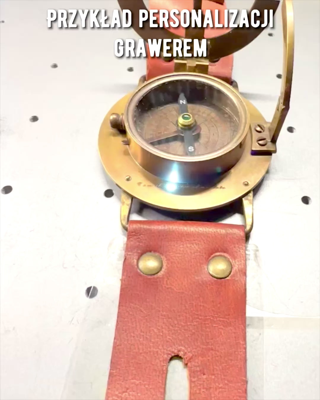 Reloj de Sol "Antyczny Kompas", reloj de pulsera con brújula, posibilidad de personalización con grabado