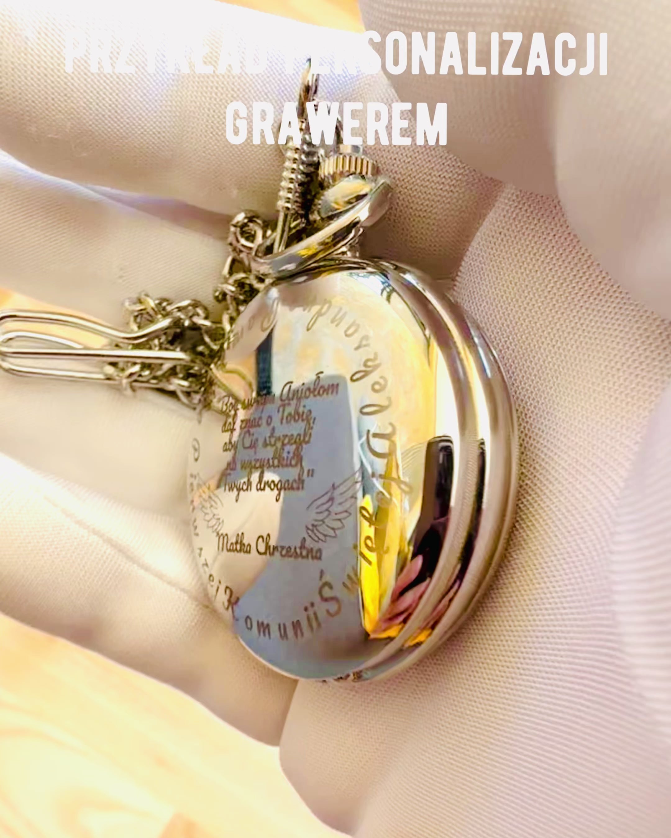 Reloj de Bolsillo Mecánico Clásico con Doble Tapa, Manual, Color Plateado