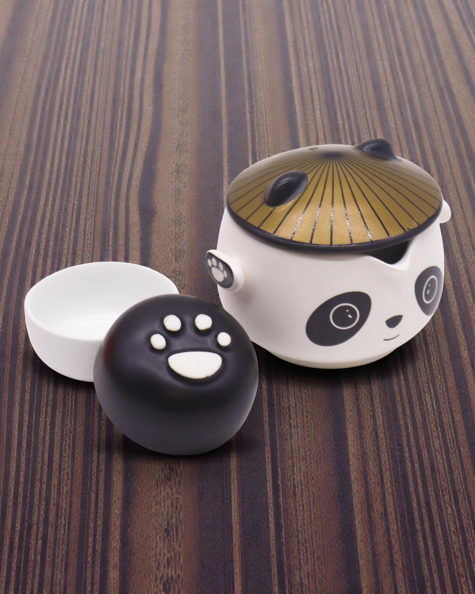 Panda – Set de té turístico con tapa y 2 tazas