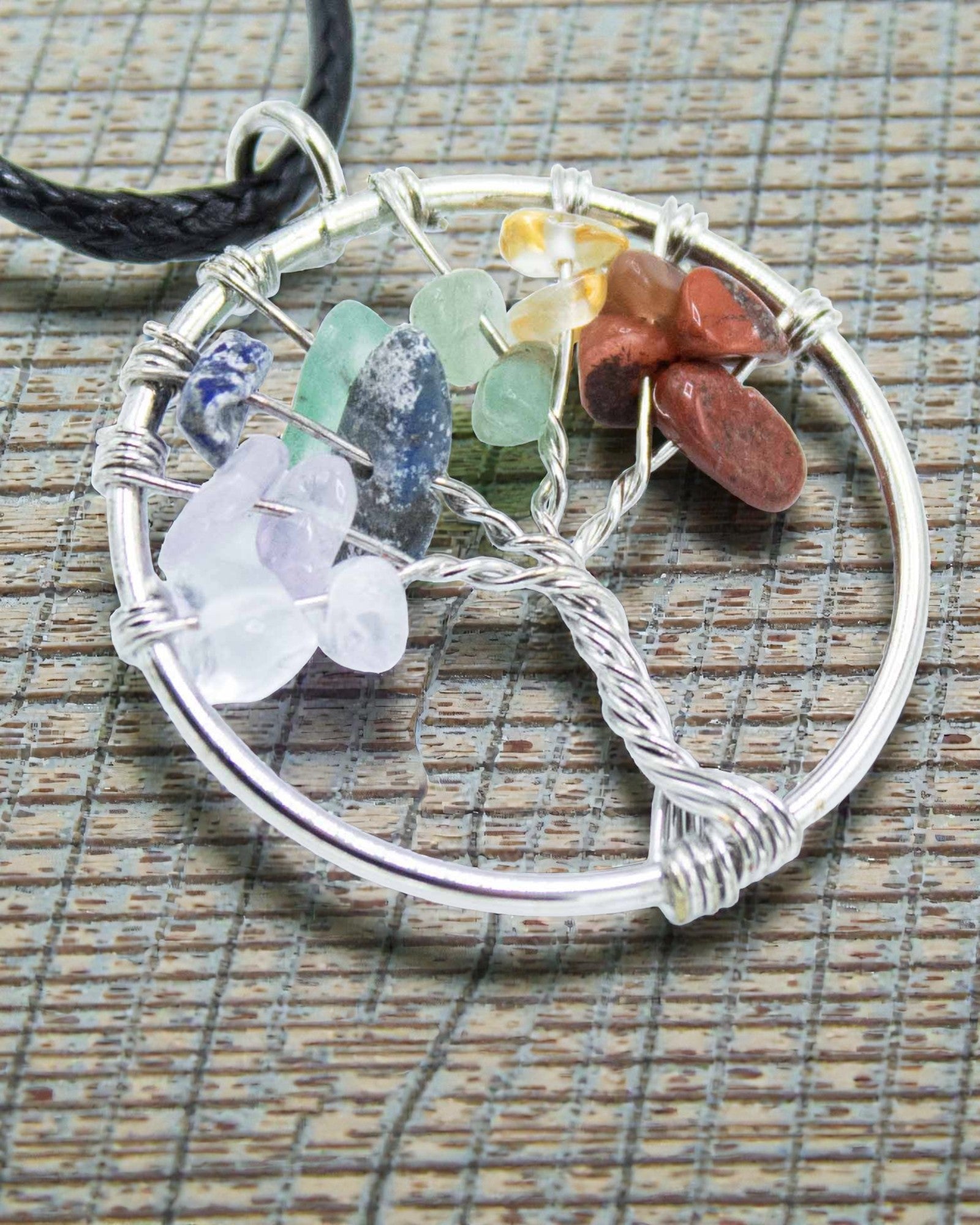 Collar Árbol de la Vida Equilibrio de los Chakras – Piedras naturales