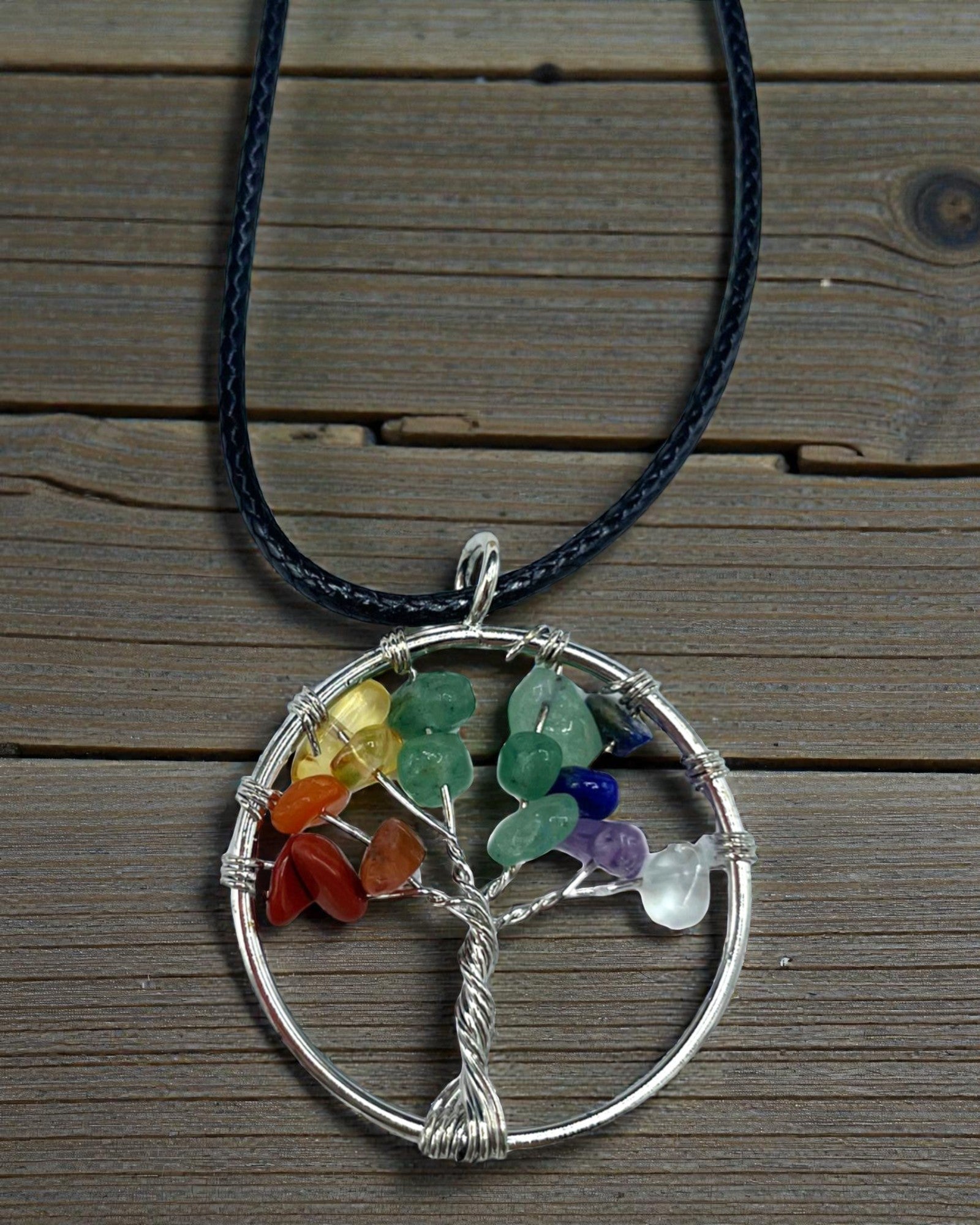 Collar Árbol de la Vida Equilibrio de los Chakras – Piedras naturales