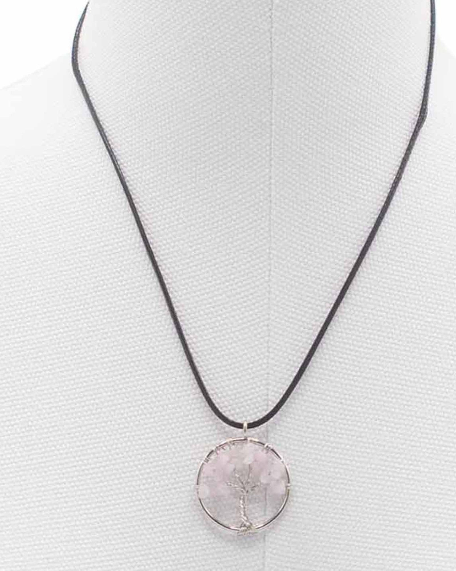 Collar Árbol de la Vida Amor y Delicadeza – Cuarzo rosa