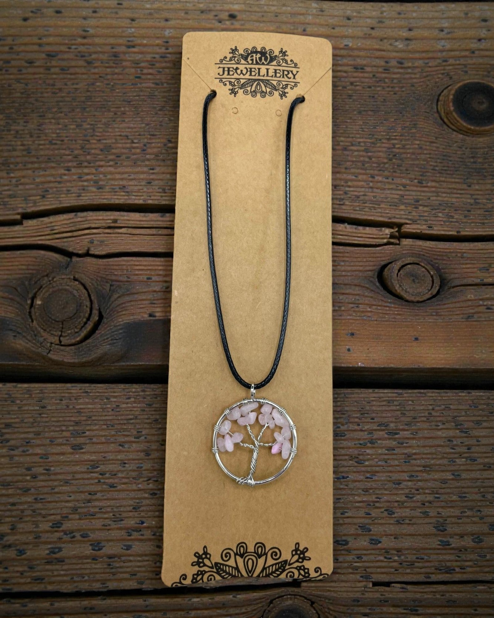 Collar Árbol de la Vida Amor y Delicadeza – Cuarzo rosa