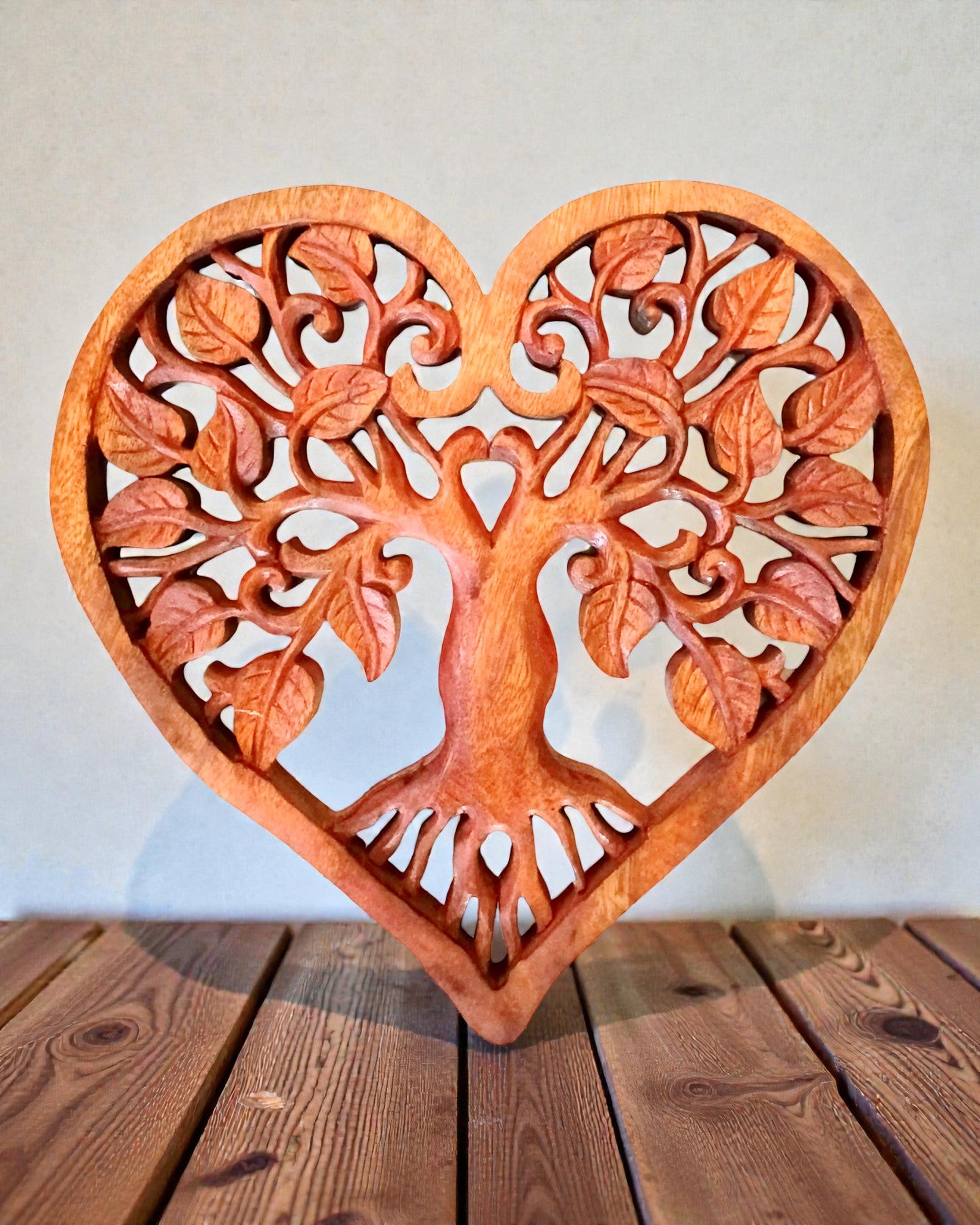 Panel Decorativo de Pared Corazón – Árbol de la Vida 40 cm