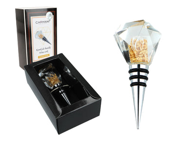 Tapón para botella con partículas de oro, 10.5 cm de longitud