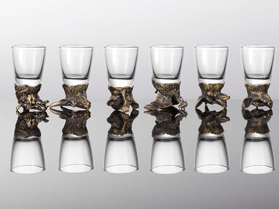 Set de 12 copas de 25ml + jarra de 250ml personalizable con grabado