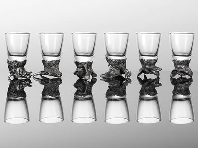 Set de 12 copas de 25ml con jarra de 250ml personalizable con grabado