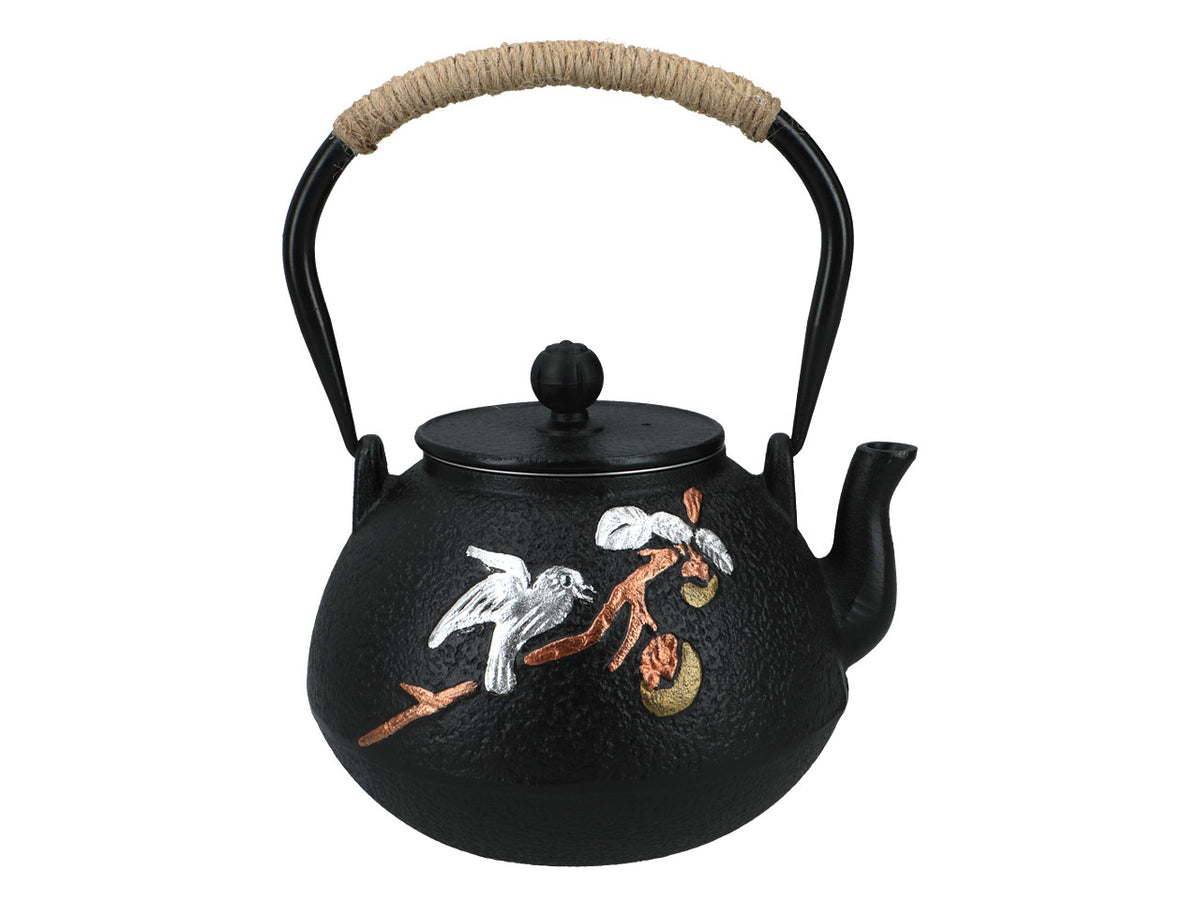 Tetera de hierro fundido con interior esmaltado de 1200ml y filtro para té