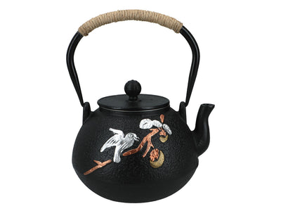 Tetera de hierro fundido con interior esmaltado de 1200ml y filtro para té