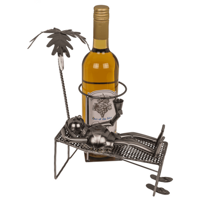 Soporte para botella Relax en la playa, posibilidad de personalización mediante grabado