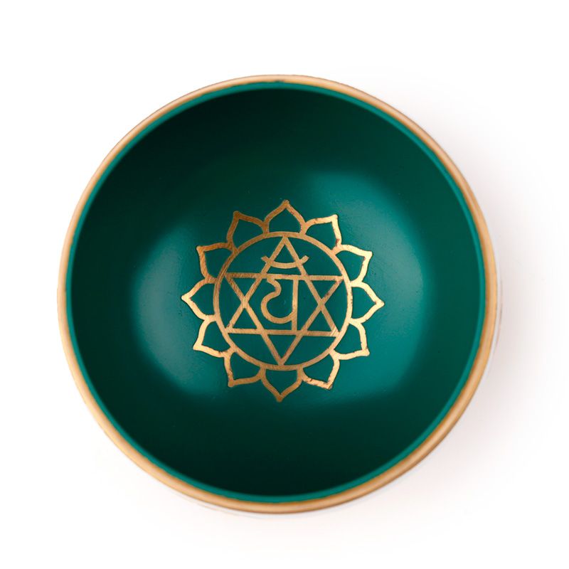 Cuenco cantor - chakra verde, diámetro 10 cm, altura 5 cm