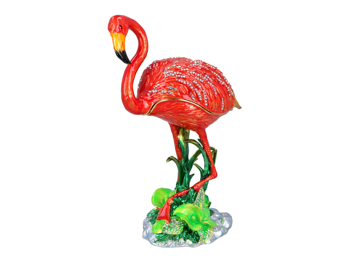 Joyero metálico Flaming personalizable con grabado, decorativo, ideal como regalo, 22 cm de altura