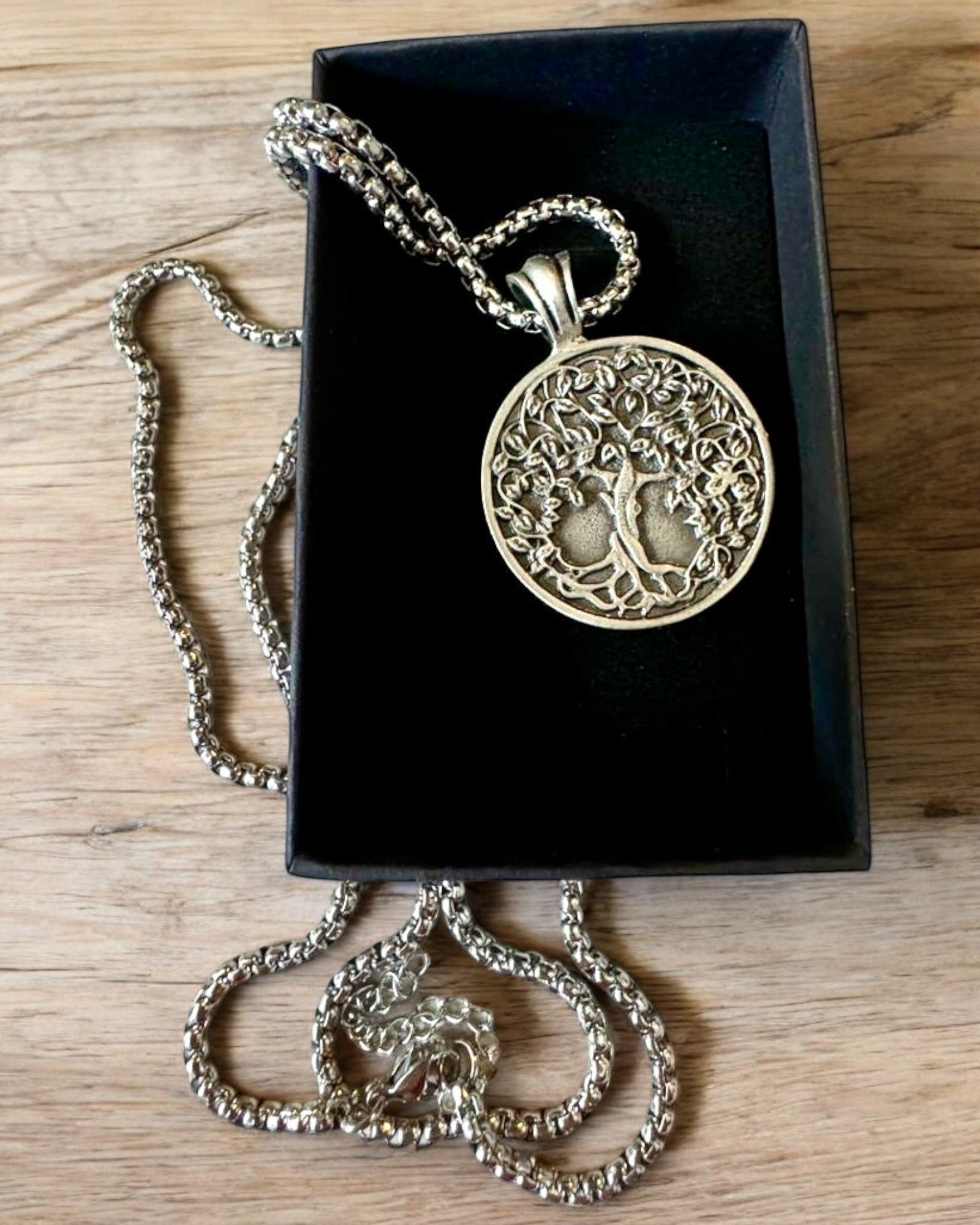 Amuleto Árbol de la Vida con Posibilidad de Grabado - collar "Vitalidad de la Naturaleza", personalización