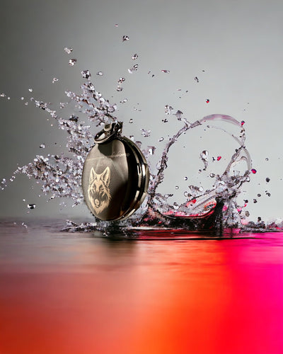 Reloj de Bolsillo Mecánico Clásico con Doble Tapa – Manual, Negro, personalización con grabado