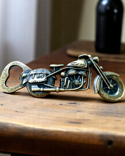 Abrebotellas con forma de motocicleta - personalización con grabado para regalo