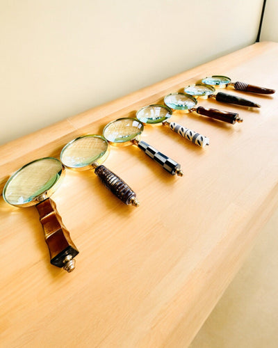 Lupa Retro Grande, posibilidad de personalización como regalo con grabado - variantes a elegir