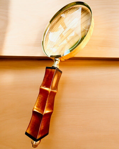 Lupa Retro Grande, posibilidad de personalización como regalo con grabado - variantes a elegir