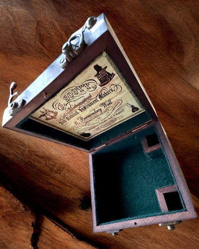 Gran Caja de Madera para Sextante o Brújula Premium "Mariner's Legacy" con Posibilidad de Grabado