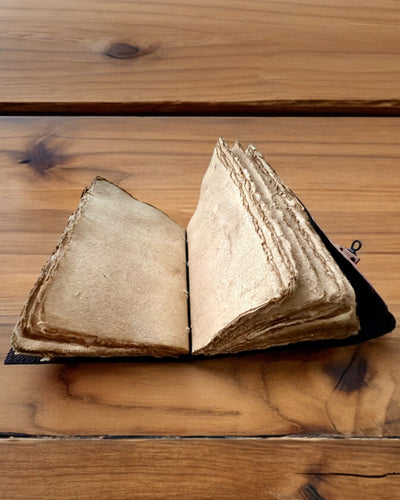 Diario Premium, Patrón Antiguo, Cuaderno de Cuero "Crónica Mágica" 200 páginas, 2 variantes a elegir, personalización con grabado