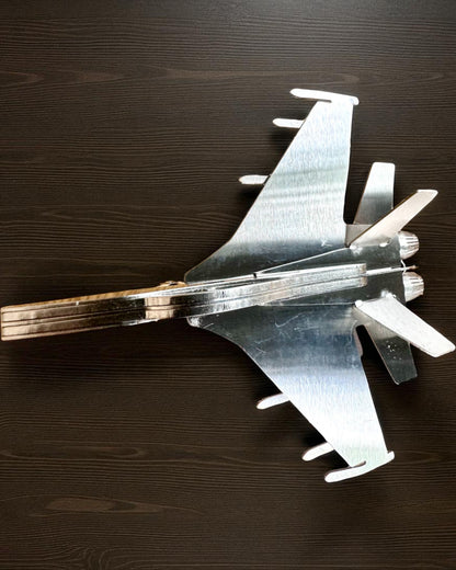 Modelo de Metal del Caza "SkyRaptor" – acero inoxidable, grabado personalizado para regalo