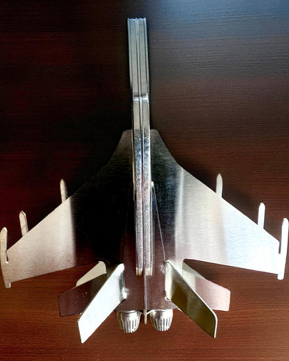 Modelo de Metal del Caza "SkyRaptor" – acero inoxidable, grabado personalizado para regalo