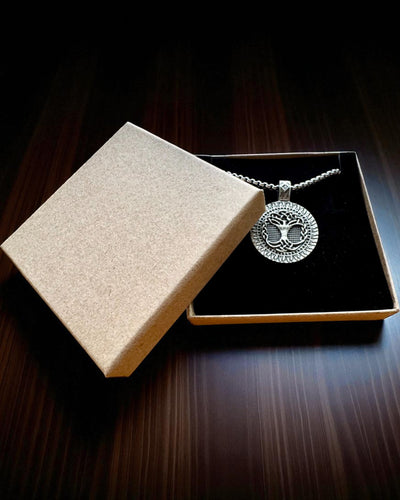 Amuleto Árbol de la Vida con Posibilidad de Grabado - collar "Vitalidad de la Naturaleza", personalización