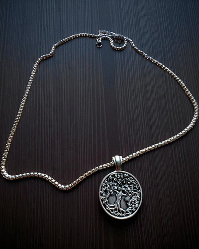 Amuleto Árbol de la Vida con Posibilidad de Grabado - collar "Vitalidad de la Naturaleza", personalización