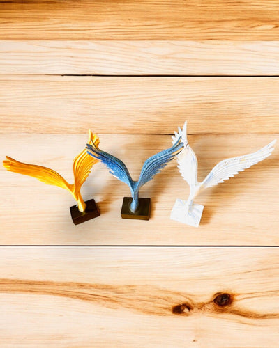 Figura Elegante de Alas de Ángel de 33 cm de altura – "Guardianes Alados", posibilidad de personalización con grabado para regalo, personalización, 3 variantes de color