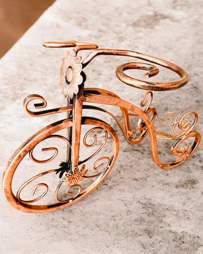 Soporte para Vino "WineCycle" en Forma de Bicicleta - posibilidad de personalización con grabado para regalo