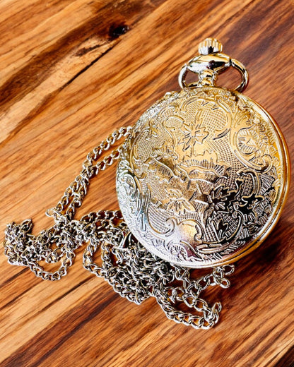 Reloj de Bolsillo "Ancla Dorada" - personalización para regalo con grabado
