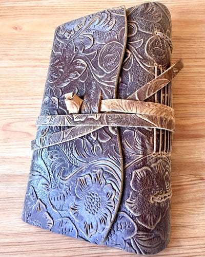 Notatnik Premium de Cuero "Elegancia Natural" - 200 páginas, 120g, cuaderno, bloc de dibujo, 2 colores a elegir, personalización con grabado
