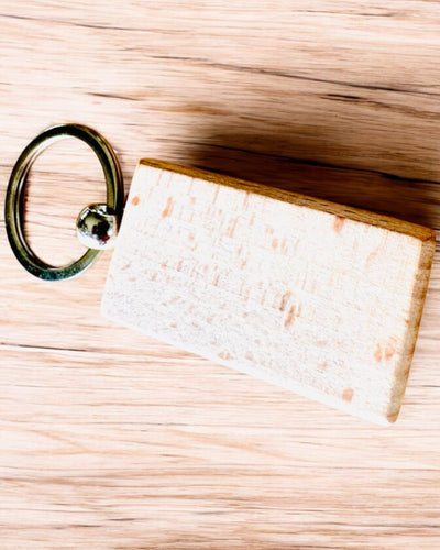 Llavero de Madera para llaves con Posibilidad de Personalización con Grabado – Ideal para Regalo