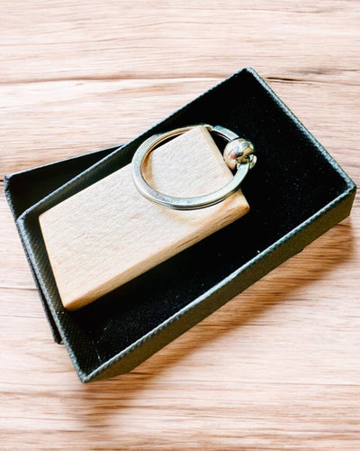 Llavero de Madera para llaves con Posibilidad de Personalización con Grabado – Ideal para Regalo