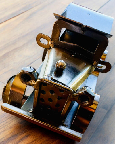 Coche clásico retro, automóvil, de hierro - Colección "Vintage Drive", modelo de coche, personalización con grabado para regalo