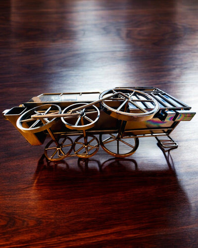 Locomotora de hierro "Retro Express" – decoración, modelo, hecho a mano con posibilidad de grabado para regalo