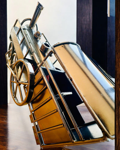 Locomotora de hierro "Retro Express" – decoración, modelo, hecho a mano con posibilidad de grabado para regalo