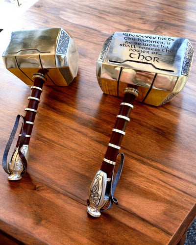 Młot Thora "Chief" - Martillo Artesanal Hecho a Mano, personalización con grabado para regalo