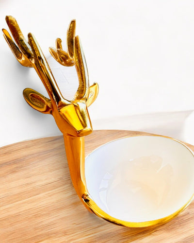 Elegante cuenco Belleza Cornuda – Artesanía de la India, personalización con grabado