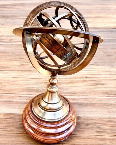 Astrolabium Artis 2 - 30 cm de altura, Hecho a Mano con Opción de Grabado, decoración para oficina, premium