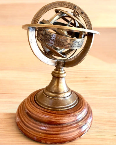 Astrolabium Artis 2 - 30 cm de altura, Hecho a Mano con Opción de Grabado, decoración para oficina, premium
