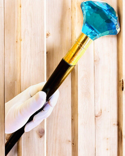 Bastón para caminar "Niebieski Diament" - Madera Hecha a mano, posibilidad de grabado