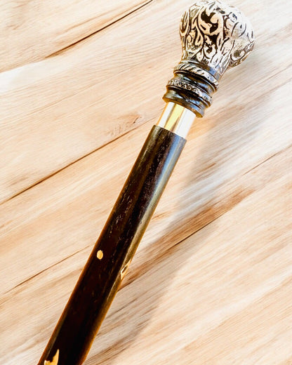 Bastón para caminar "Bastón Majestad" de madera hecho a mano, posibilidad de grabado, 2 variantes a elegir
