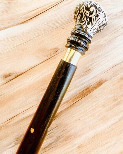 Bastón para caminar "Bastón Majestad" de madera hecho a mano, posibilidad de grabado, 2 variantes a elegir