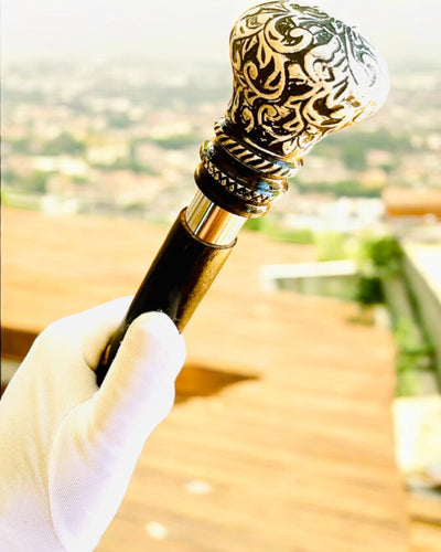 Bastón para caminar "Bastón Majestad" de madera hecho a mano, posibilidad de grabado, 2 variantes a elegir