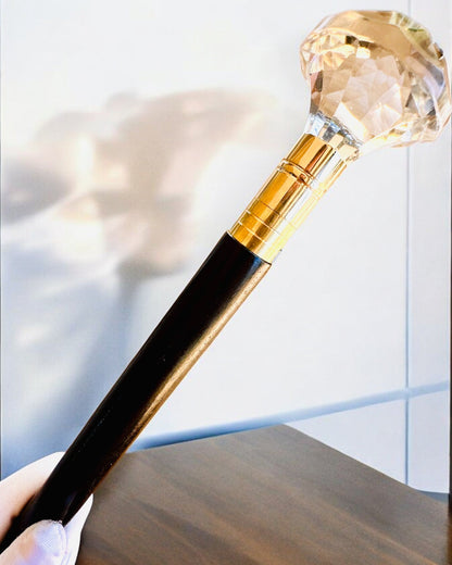 Bastón para caminar "Biały Diament" - Madera Hecho a mano, posibilidad de grabado