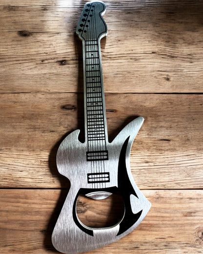 Abrebotellas Guitarra Rock'n'Open, 2 variantes, personalización con grabado para regalo