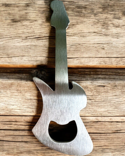 Abrebotellas Guitarra Rock'n'Open, 2 variantes, personalización con grabado para regalo