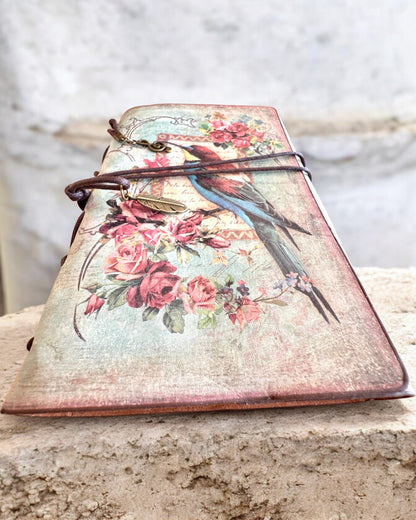 Bloc de notas Vintage Memoire con grabado personalizado - 3 diseños para elegir, cuaderno para regalo